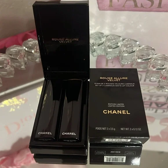 Host pick!♥️Chanel Rouge Allure Velvet Limited Edition Set of 2 - Picture 9 of 11